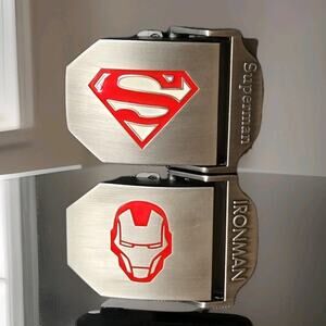 Superman &‎ Iron Metal Belt Buckle - DC Comics. 2inch Superhero Clasps